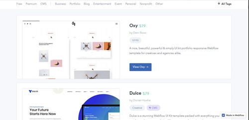 Webflow business templates